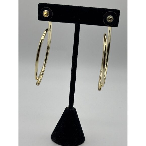 Kendra Scott Gold-Tone Moop Hoop Earrings - Picture 6 of 7